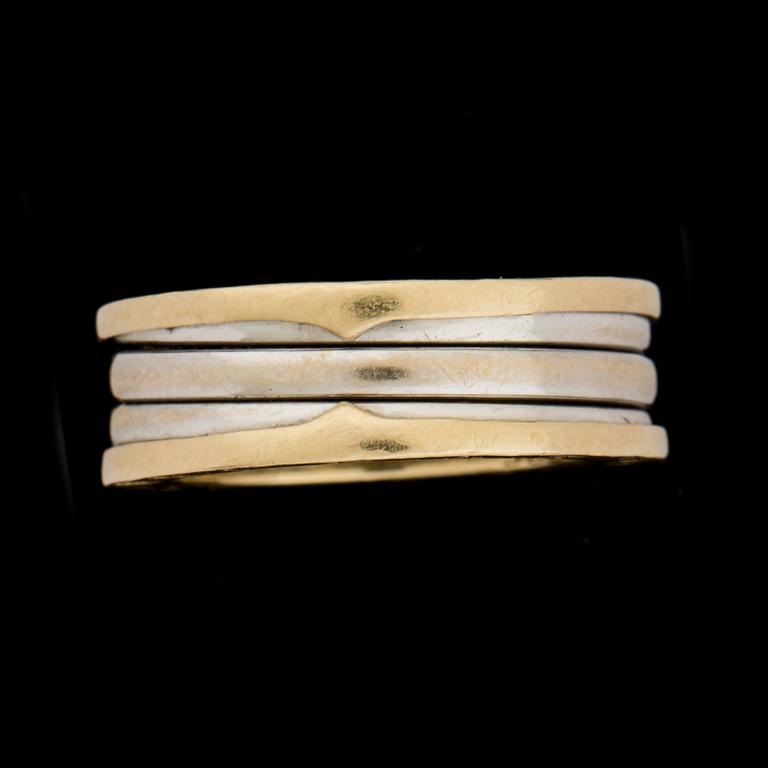 RING, 14 k guld och vitguld, "B-Zero", Bulgari. Vikt ca 5 g.