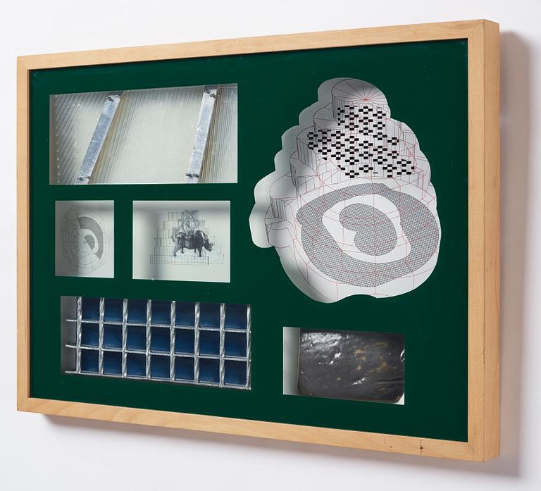 Bigert & Bergström, mixed media on glass and panel, edition 2/6. Executed in 1994. Signed with stamp.
