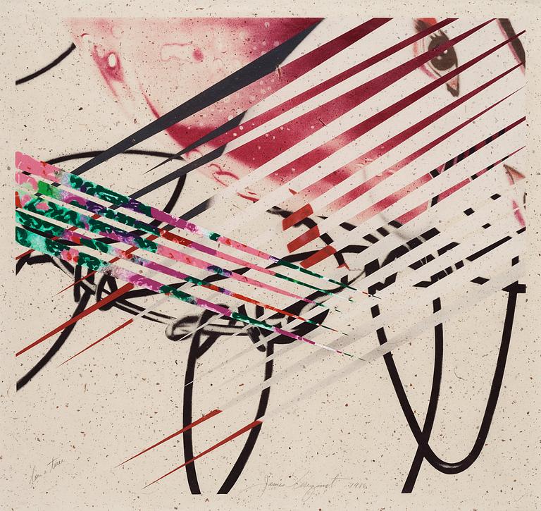 James Rosenquist, "The kabuki blushes", from: "Secrets in carnations".