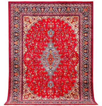 A Keshan carpet, c. 360 x 250 cm.