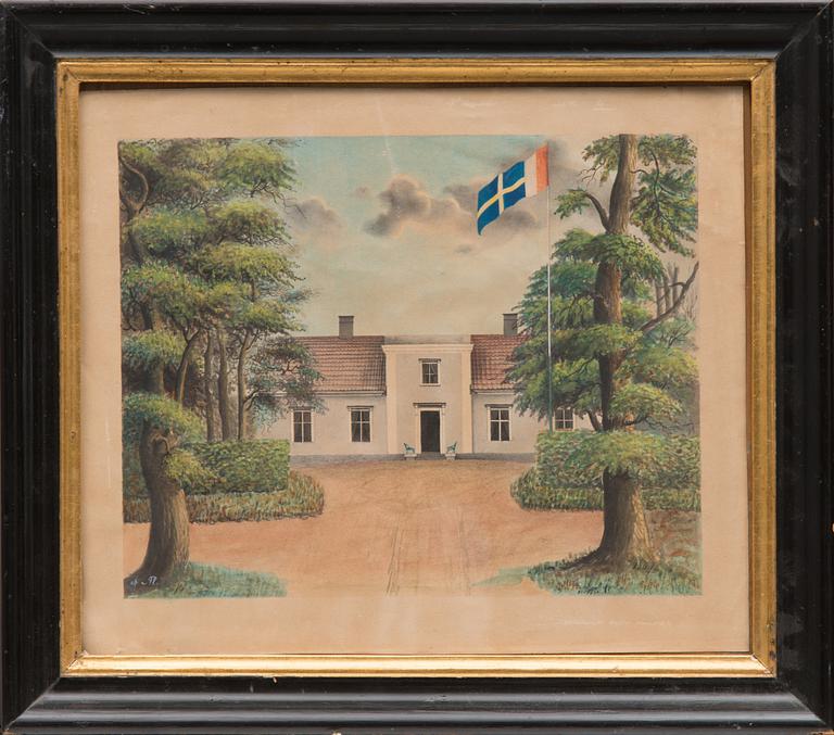 OKÄND KONSTNÄR, 6 arbeten från släkten Palmqvist, sent 1700- och 1800-tal.