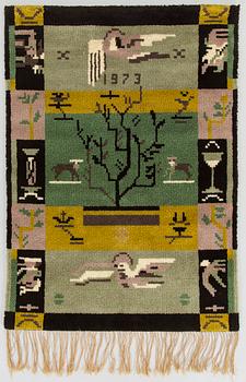 Margareta Ahlstedt-Willandt, rya, modell för Neovius. 153 x 110 cm.