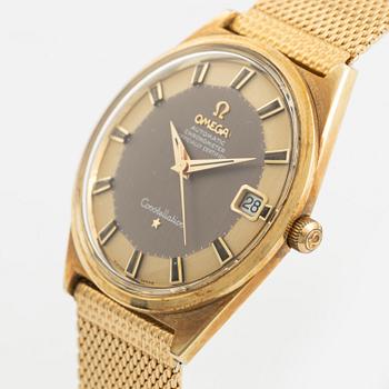 Omega, Constellation, "Tuxedo Pie-Pan Dial", wristwatch, 34 mm.