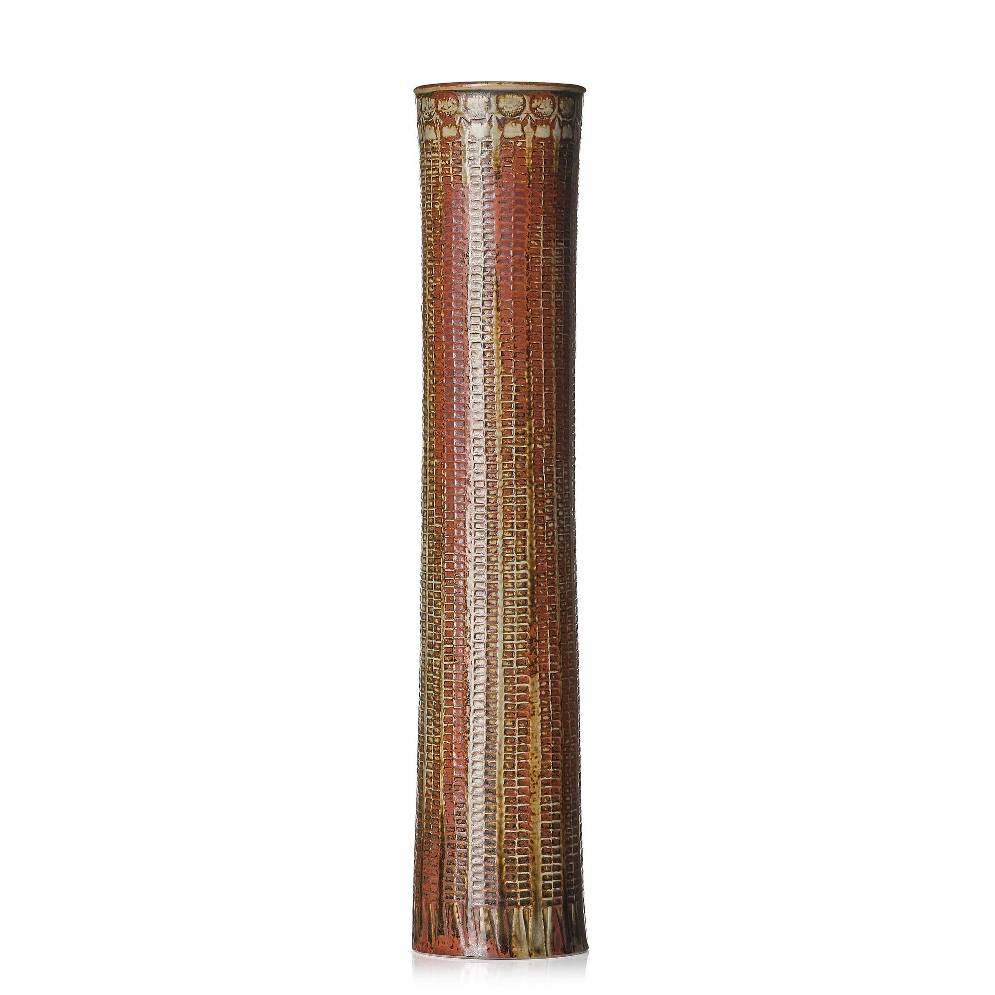 Stig Lindberg, a stoneware vase, Gustavsberg Studio, 1963.