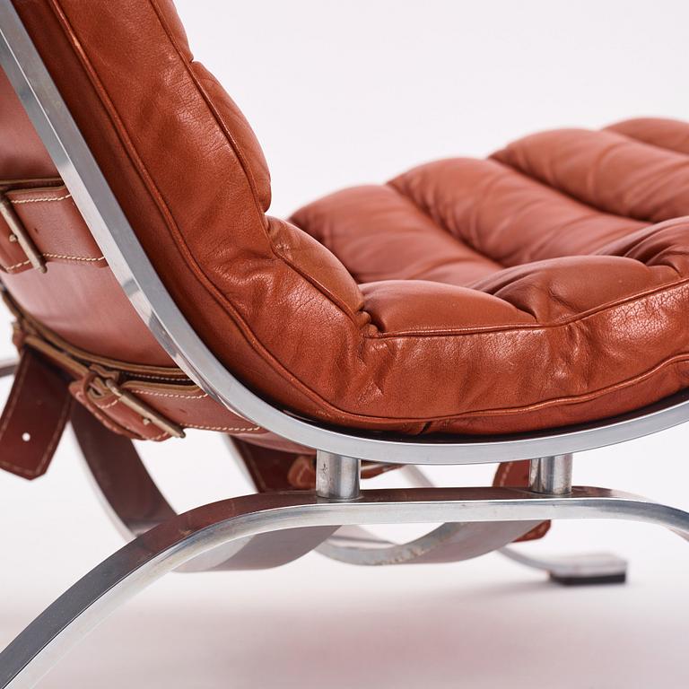 Arne Norell, an 'Ari' easy chair and ottoman, Norell Möbel AB, Sweden.