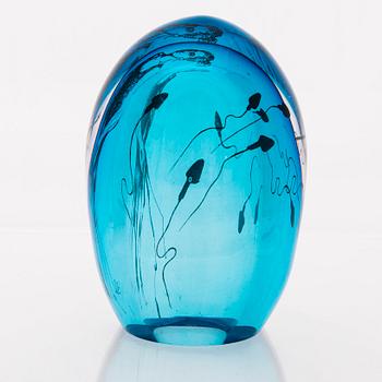 ELLA VARVIO, A glass sculpture, signed Ella Varvio 2016.