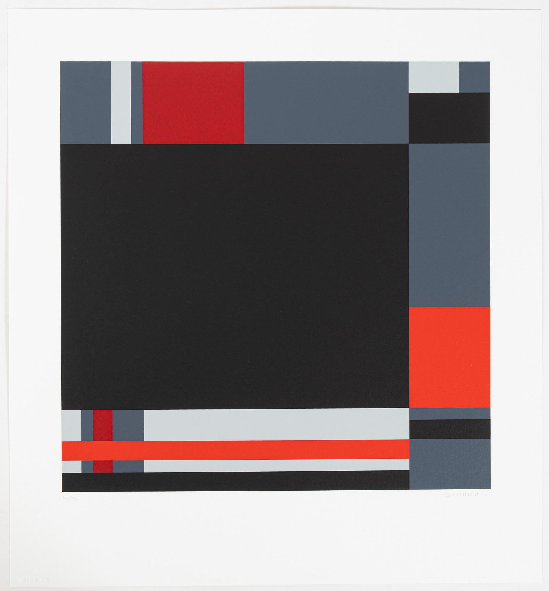 Jo Niemeyer, "Tuorila", mapp med 4 färgserigrafier.