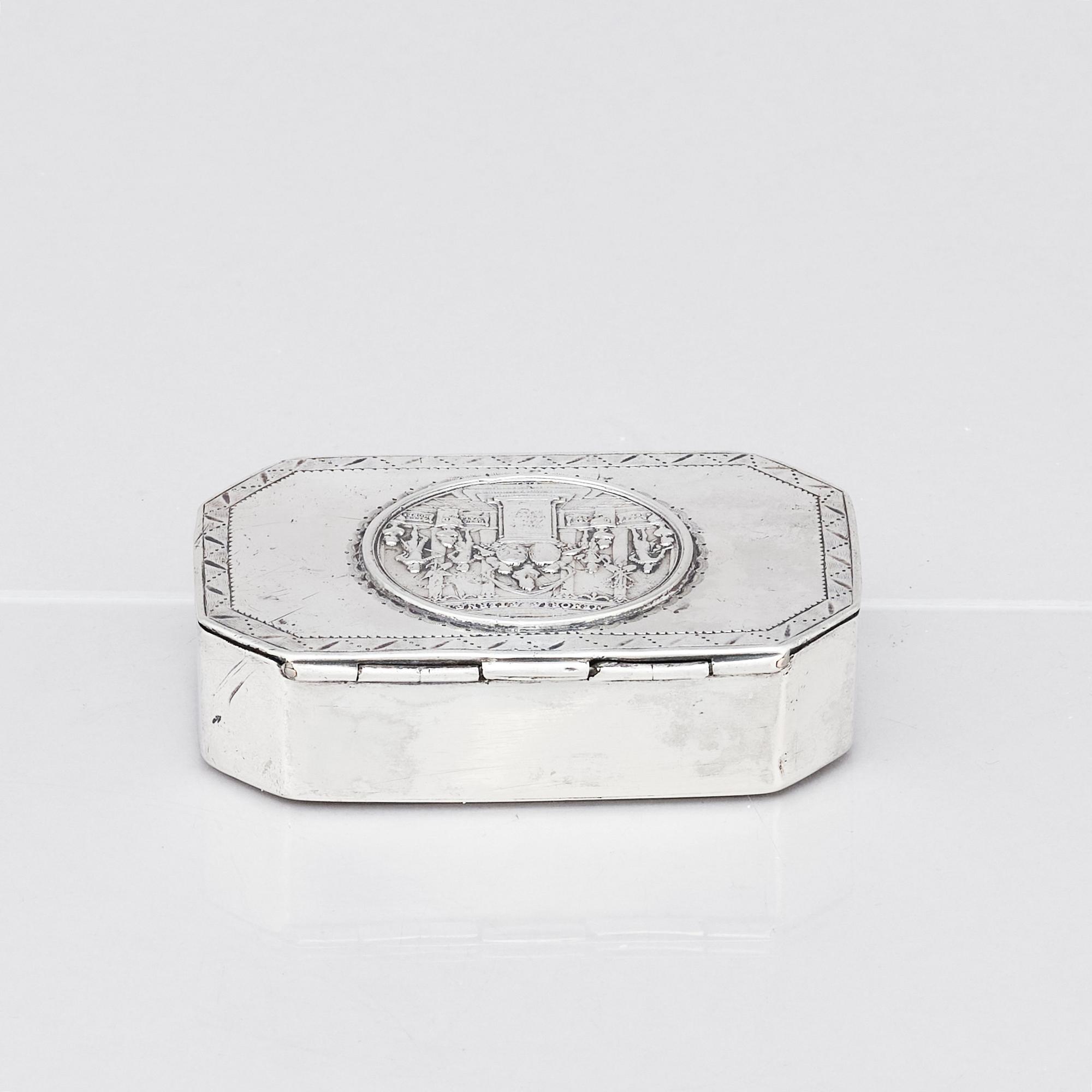 Johann Gottfried Möring, dosa silver, Reval 1790-1818.