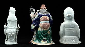 FIGURINER, 3 st, porslin, Kina samt Japan, 1800/1900-tal.