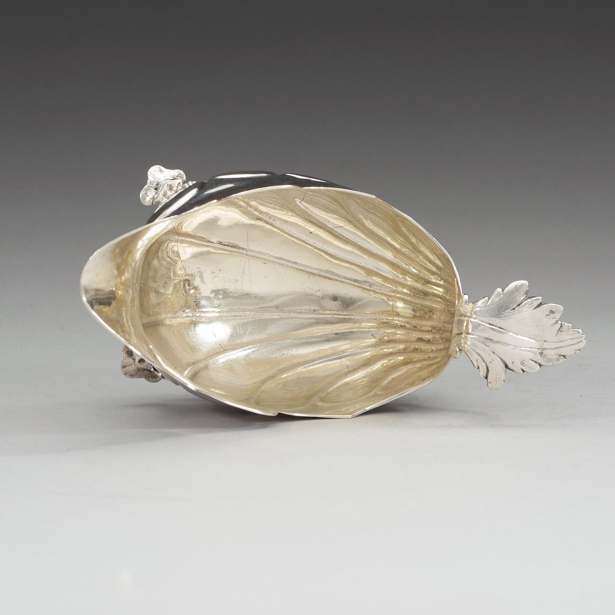 A Swedish 18th century parcel-gilt cream-jug, makers mark of Christian Rothe, Karlskrona 1777.