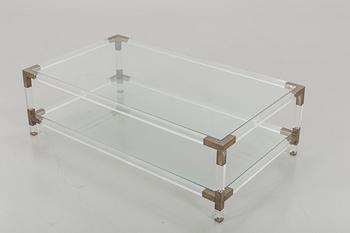 A TOP GLASS COFFEE TABLE. SECOND HALF OF 20TH CENTURY.