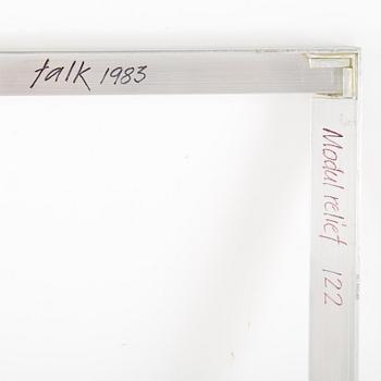 LARS-ERIK FALK, skulptur, Modulrelief 122, signerad FALK, 1983.