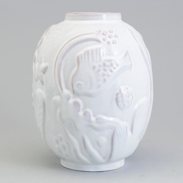 A earthenware vase by Anna-Lisa Thomson for Upsala Ekeby, around the mid 20th century.