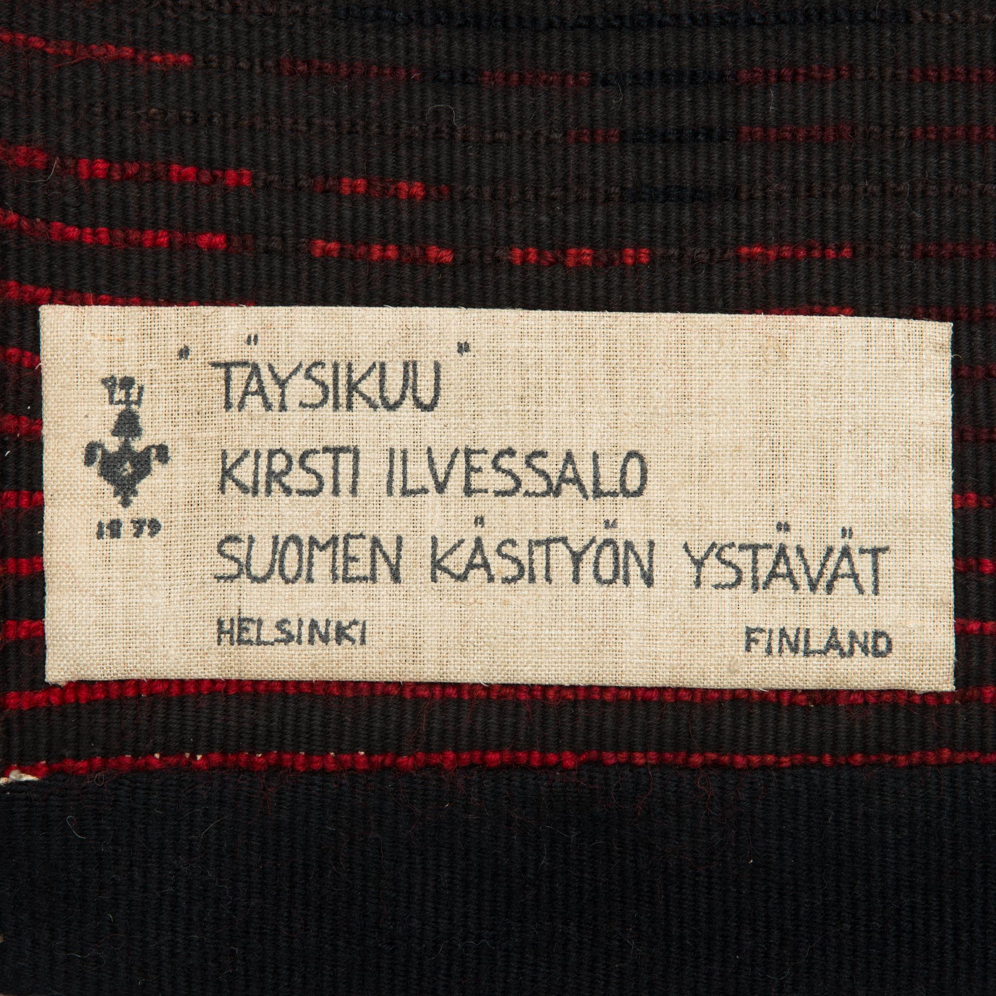 Kirsti Ilvessalo, rya, modell för Finska handarbetets vänner. Ca 143x102 cm.