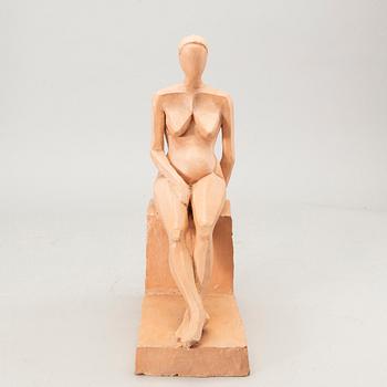 Okänd konstnär 1900-tal, Skulptur, keramik, bär signatur L.S.