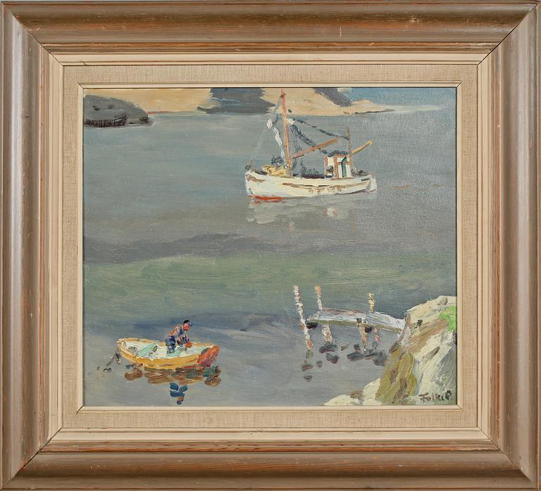 FOLKE PERSSON, olja på duk, signerad, á tergo daterad - 46.