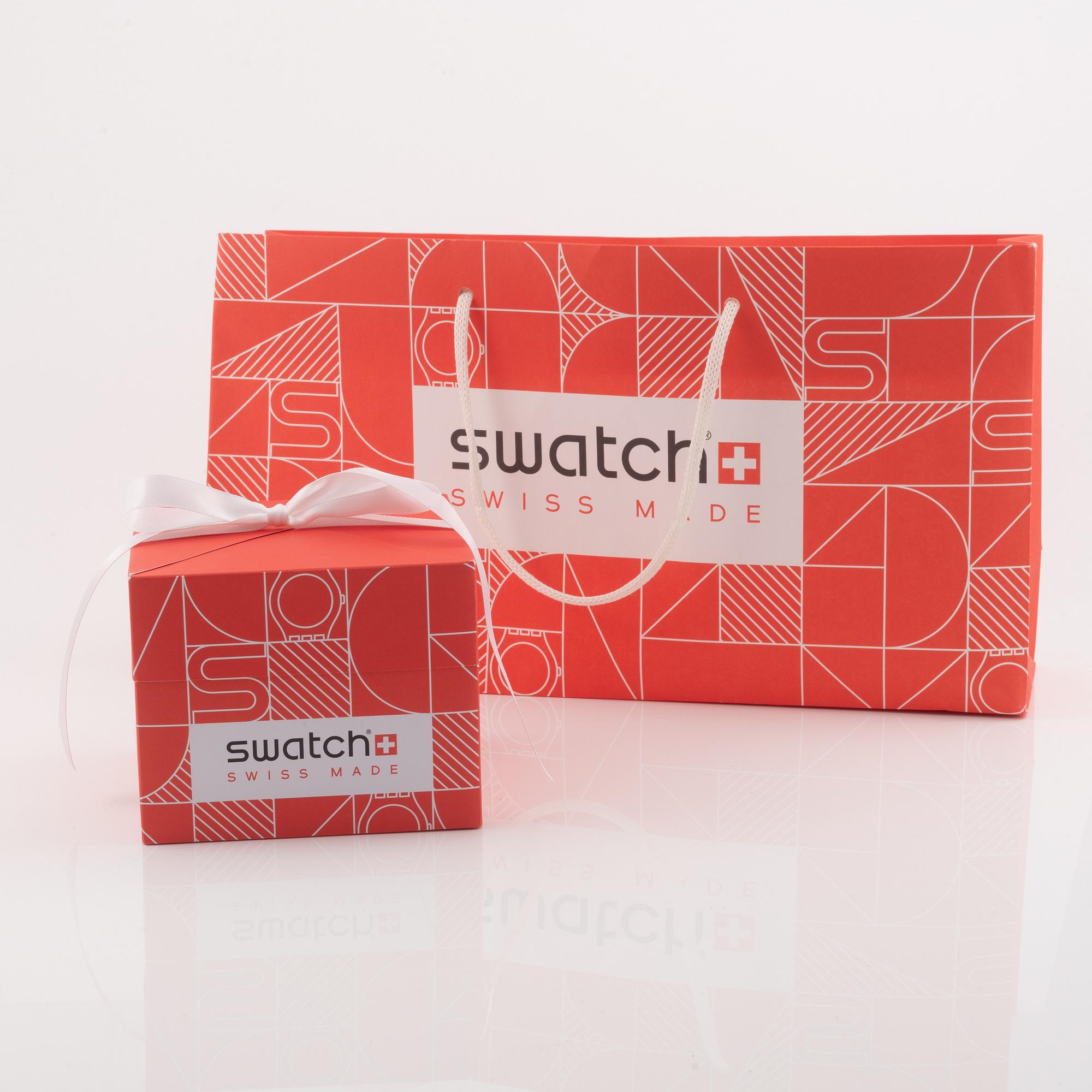 Swatch/Omega, MoonSwatch, Mission to the Moon, chronograph, wristwatch, 42 mm.