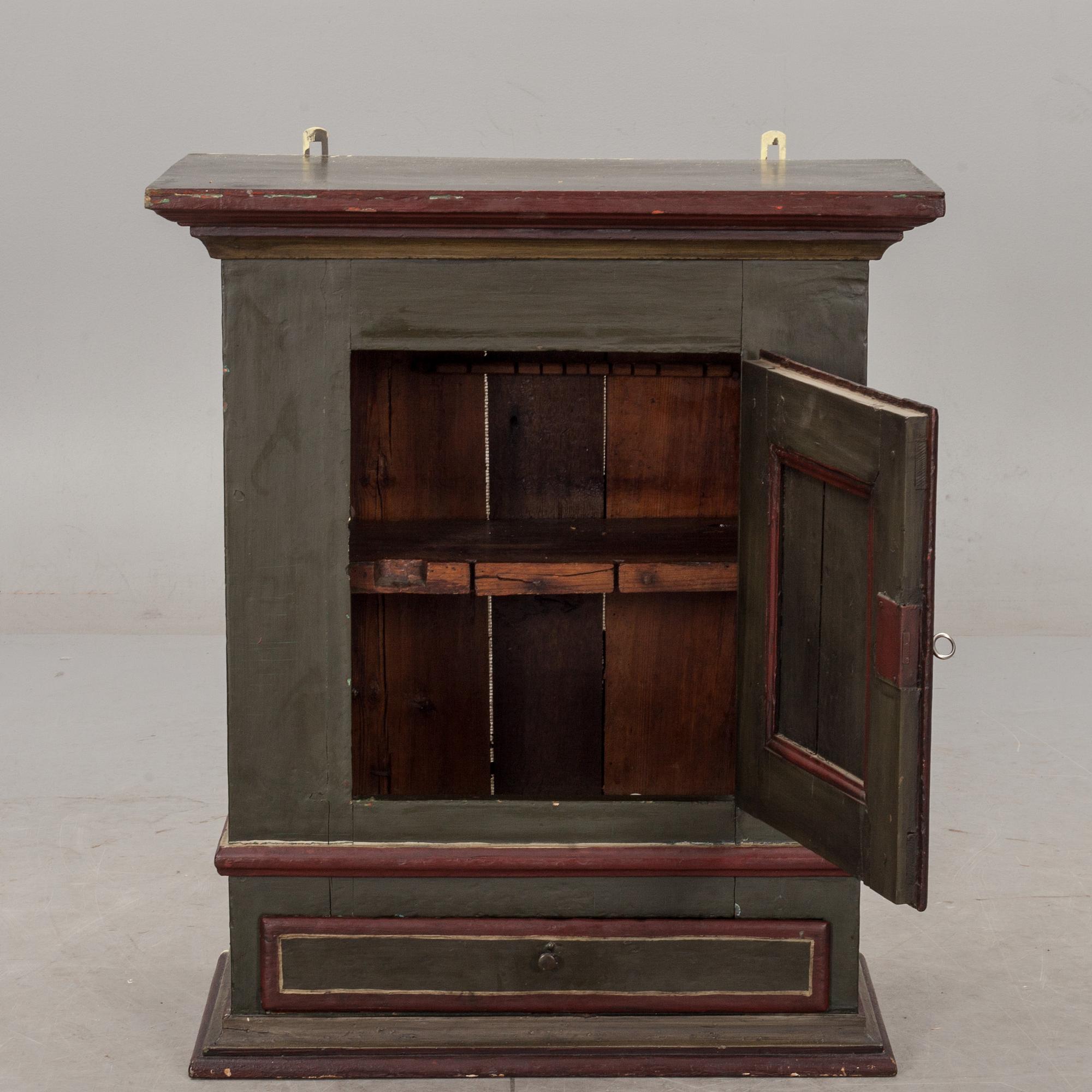 SKÅP, allmoge, bär årtal 1803. 1800-talets första del.