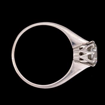 RING, brilliant cut diamond, 1.04 cts. Stockholm, 1968.