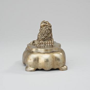 ANNA PETRUS, bläckställ, Herman Bergman Konstgjuteri,  Stockholm 1938.