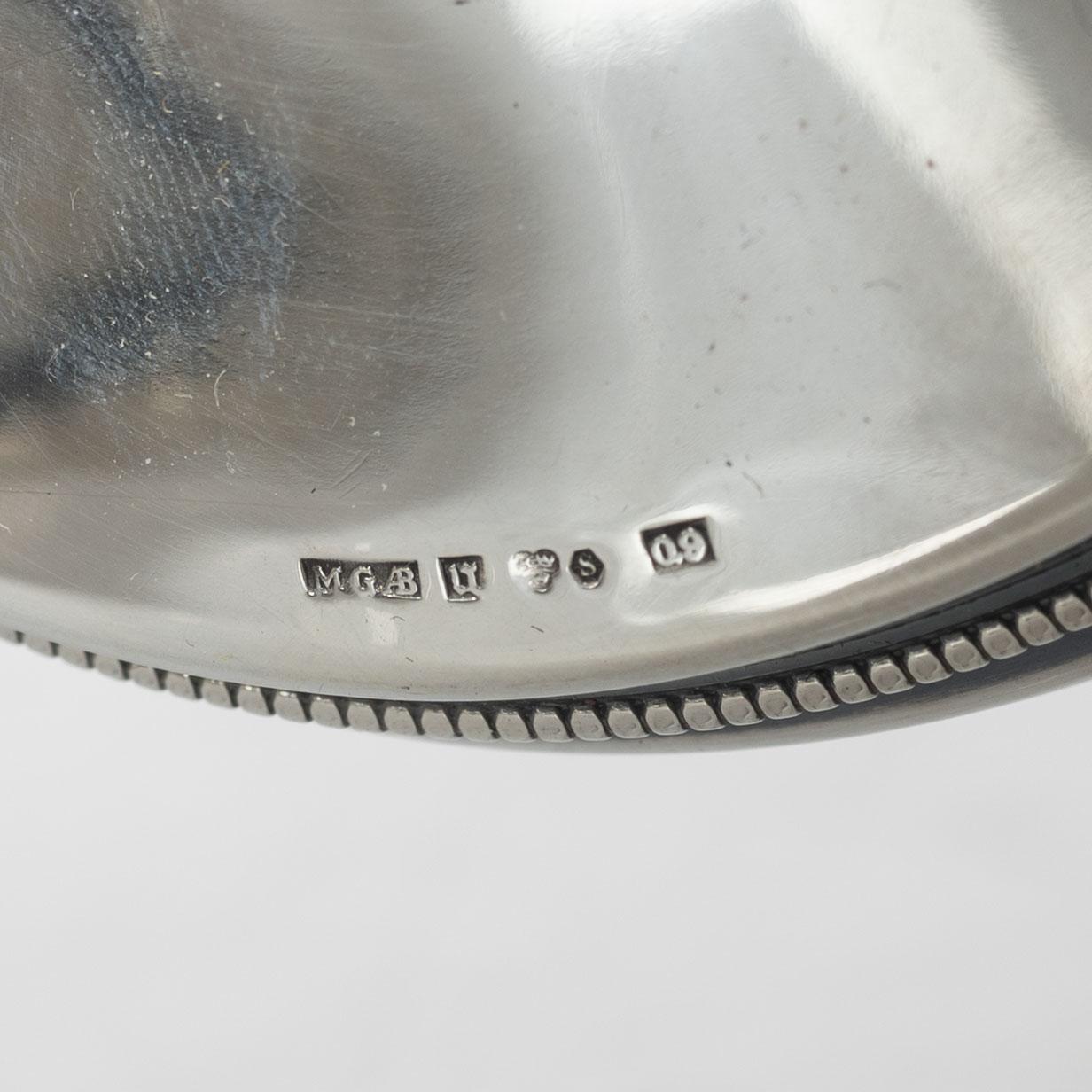 A pair of Swedish silver candlesticks, mark of Eric Löfman, KG Markströms, Uppsala 1966.