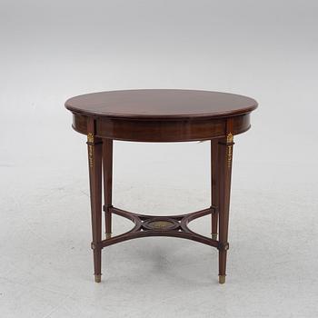 Sofa, 2 chairs, stool, table, Empire style, 5 pieces, 20th century.