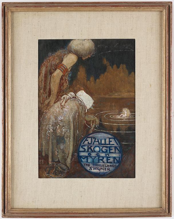 John Bauer, "Fjället, skogen och myren - tre Norrlandssägner".