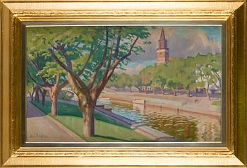 Ali Munsterhjelm, olja på duk, signerad.