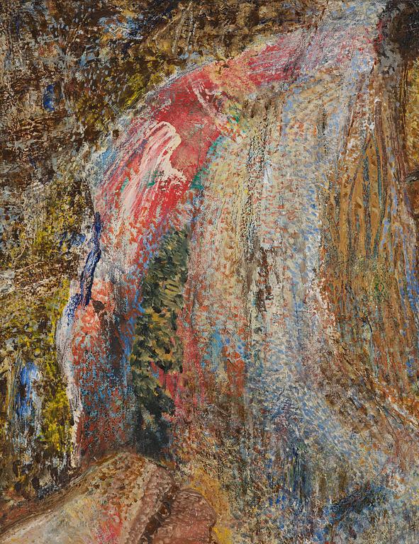 Jayashree Chakravarty, "Affection", signed and dated 1987 verso.