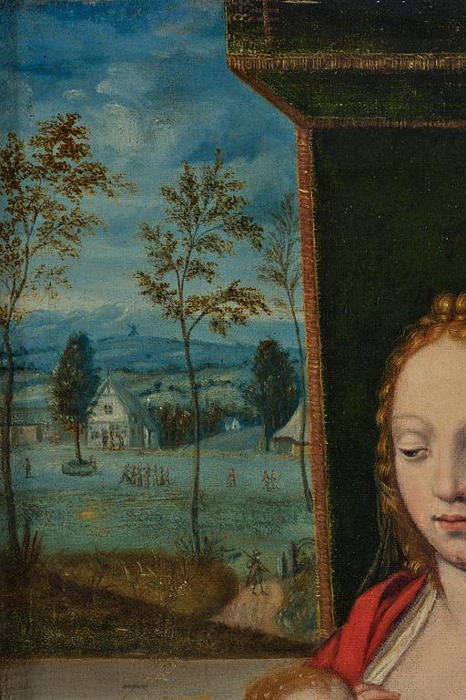 Joos van Cleve, circle of, Maria Lactans, The Nursing Madonna.