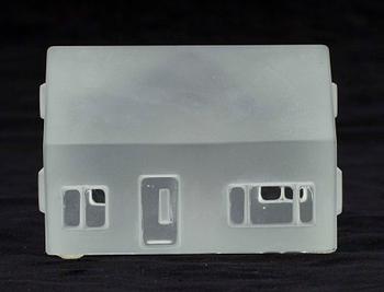 SKULPTURER, 3 st, glas" Iittala Byn", sign och numr. Jorma Vennola, 1993, 1994, 1995.