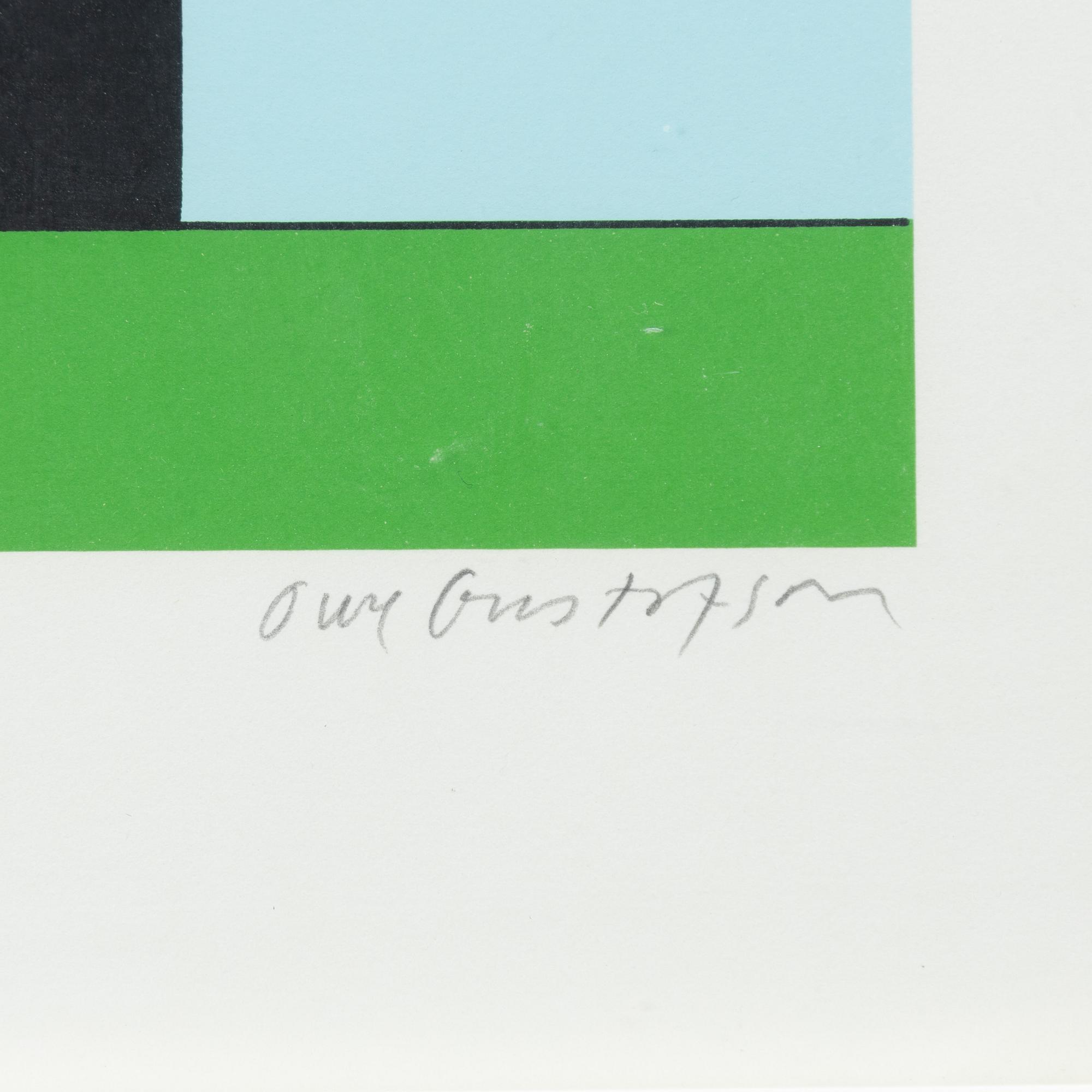 Owe Gustafson, screen prints, 4 pcs, from "Fem myror är fler än fyra elefanter".