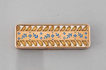 A German early 19th Century gold snuff-box, probably Hanau.