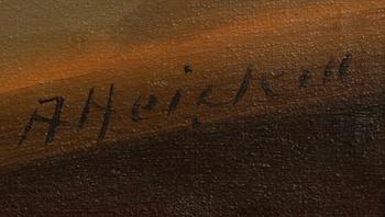 ARTHUR HEICKELL, olja på duk, signerad.