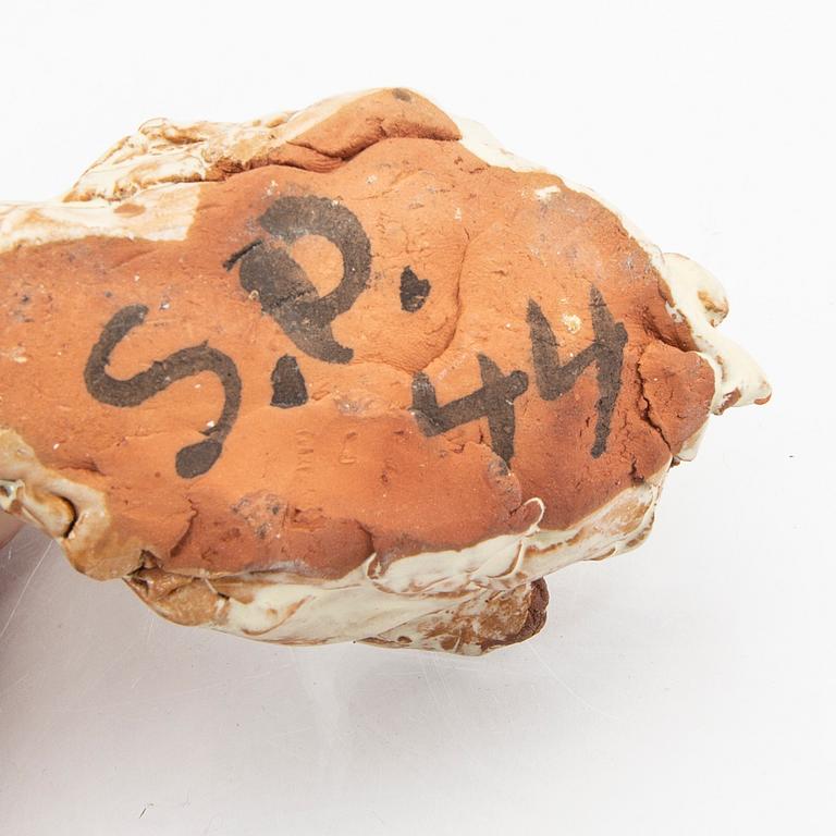 Signe Persson-Melin, skål samt figurin signerade och daterade 44-45.