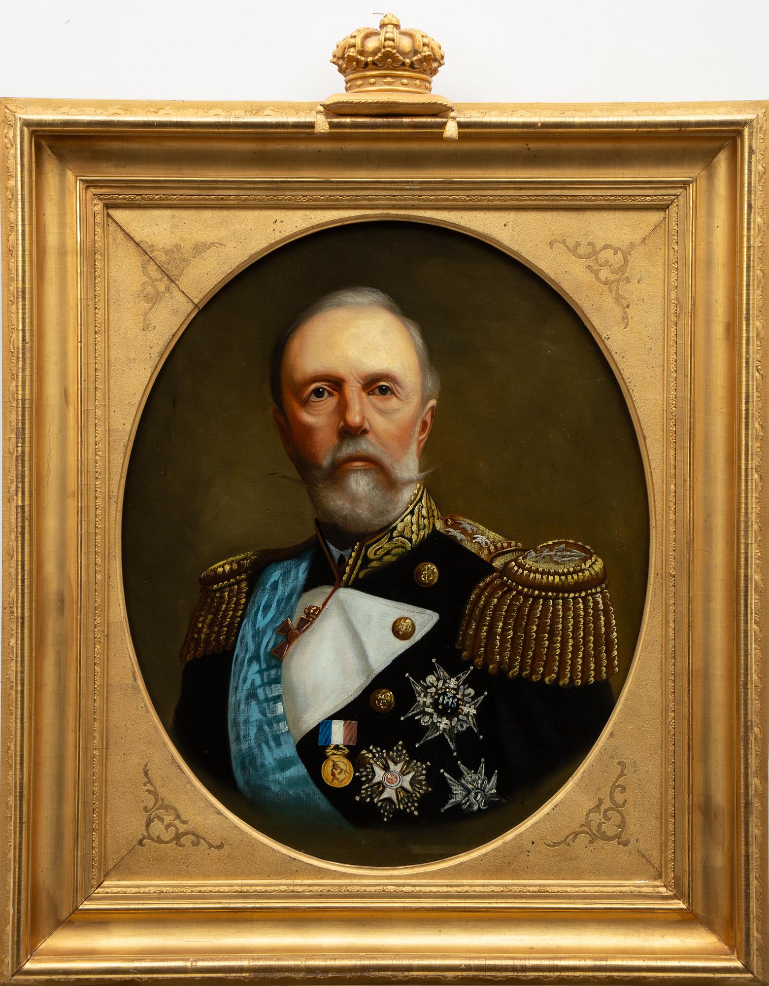 Carl Gabriel Wadell, circle of, "Oscar II" (1829-1907).