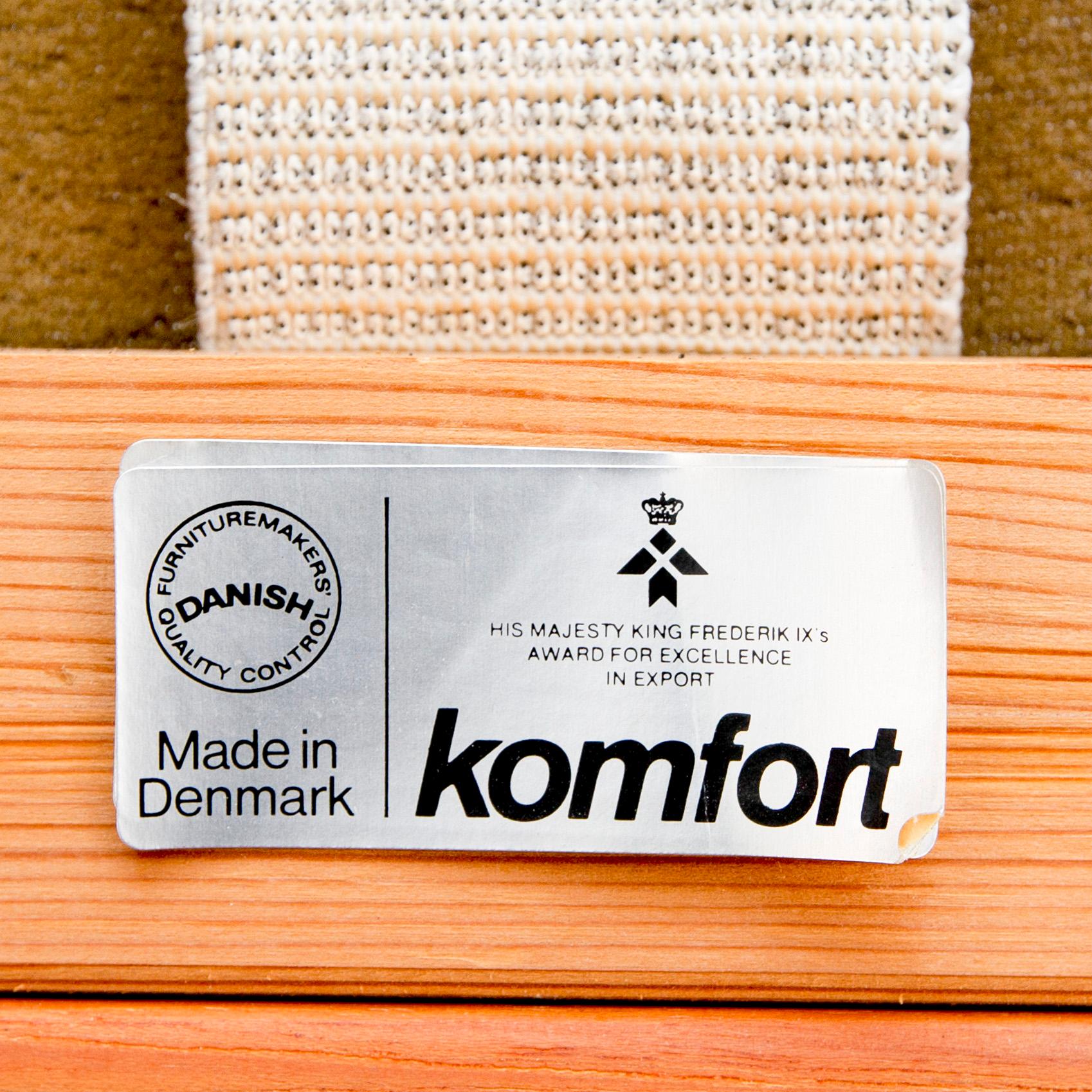 Soffa och fåtölj, Danmark, 60-tal, teak, tillverkare Komfort.