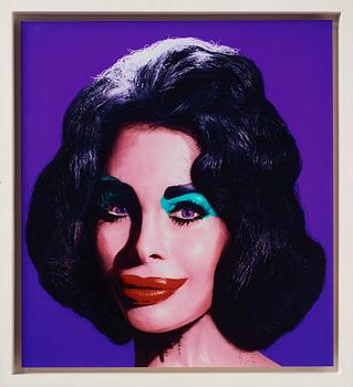 David LaChapelle, "Amanda as Warhol´s Liz in Purple", 2007.