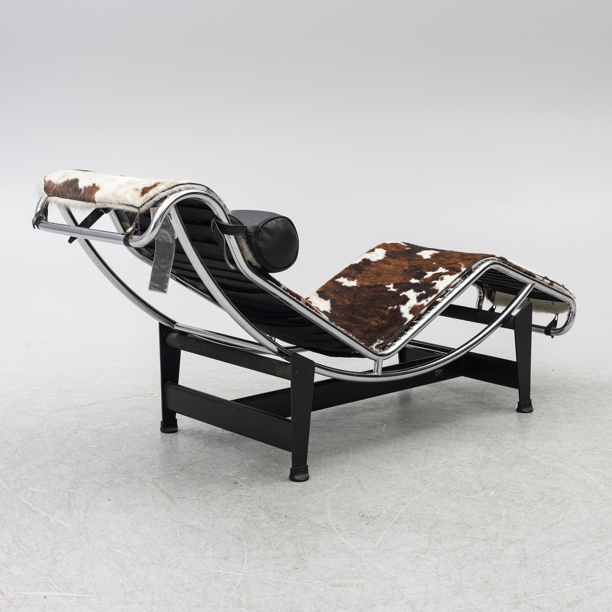 Charlotte Perriand & Le Corbusier, vilstol, "LC4", Cassina, Italien.