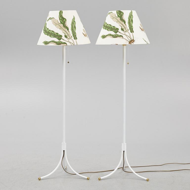 Josef Frank, a air of model 2326 floor lamps, Firma Svenskt Tenn, Sweden.