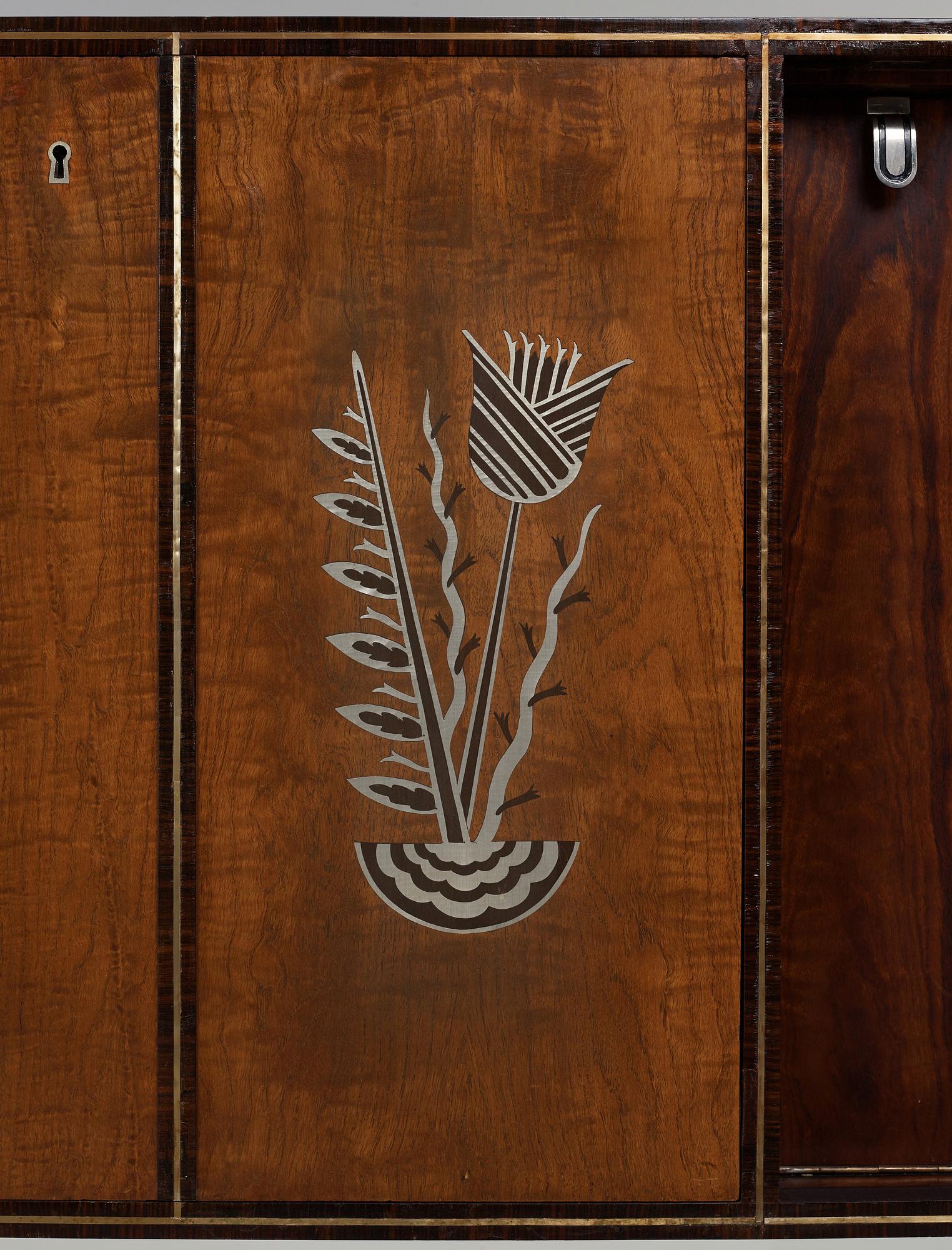 Sture Lindholm, a bar cabinet, executed at Per Jönsson Verkstäder in Stockholm 1934.