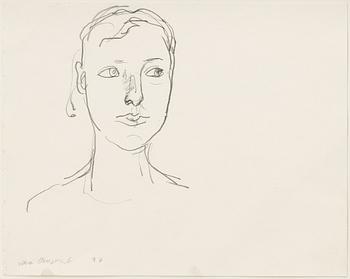 Lena Cronqvist, Self-portrait.