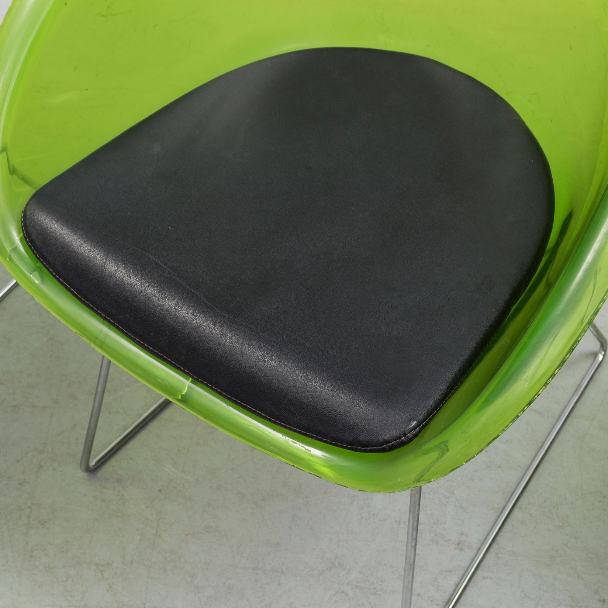 Three 'Gliss' chairs, Pedrali, Italy, end of the 20th century.