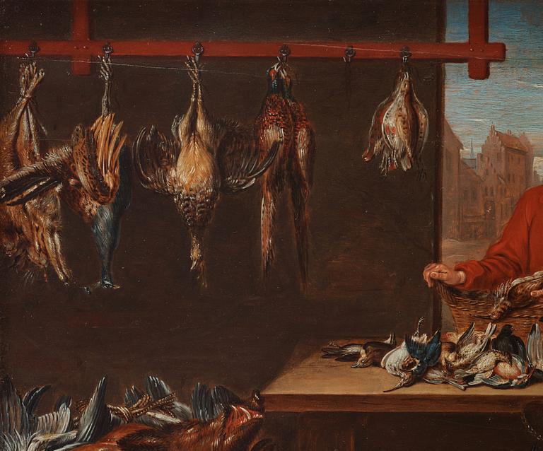 Pieter Angellis Tillskrivna, Marknadsscener efter Frans Snyders; ”Der Obstmarkt”, ”Der Gemüsemarkt”, ”Der Wildbrethändler”, ”Der Fischmarkt”.