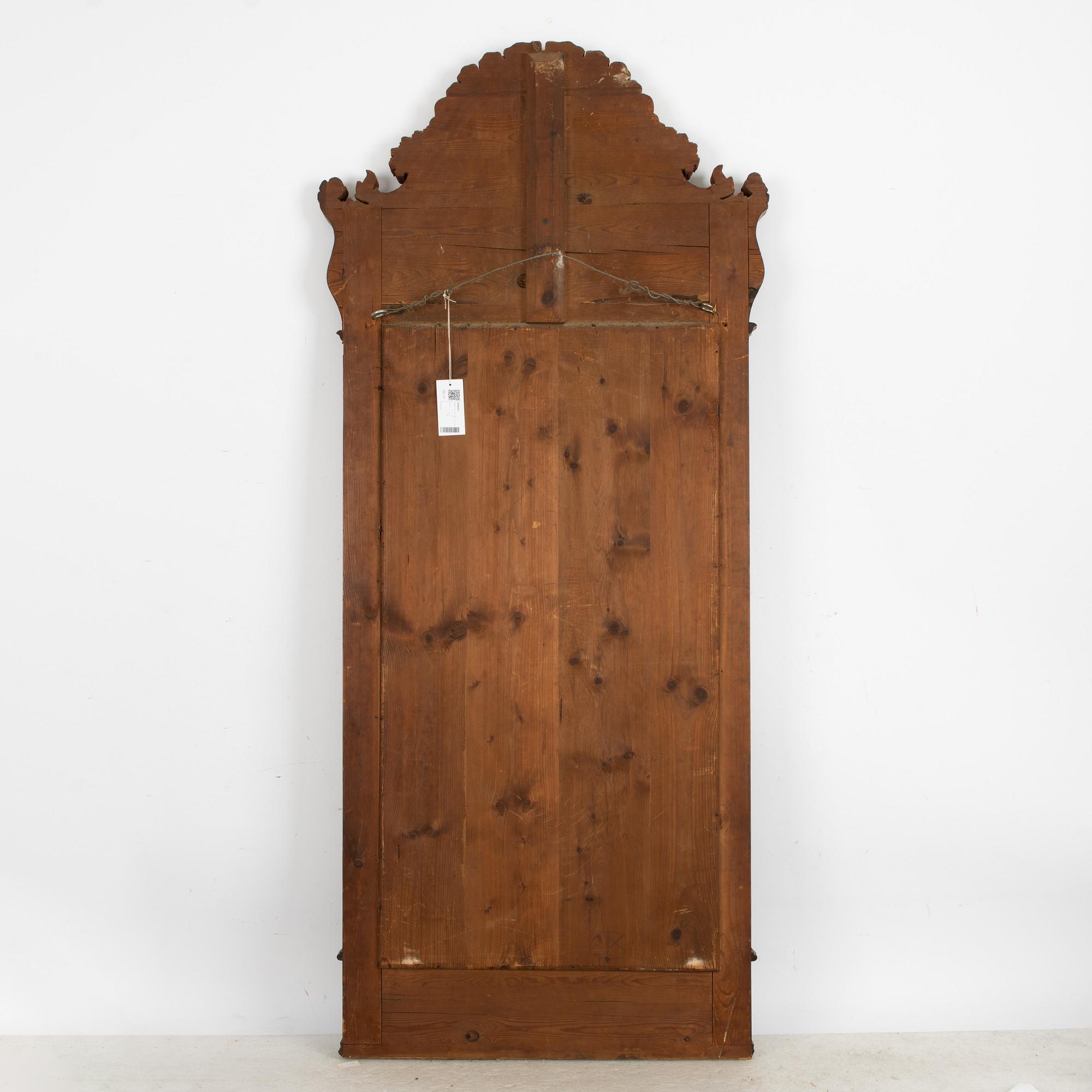 Spegel med konsolbord, rokokostil, 1800-talets andra hälft.