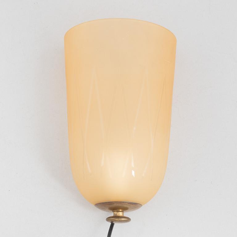 Bertil Brisborg, a wall lamp, model "31612", Nordiska Kompaniet, 1940s.