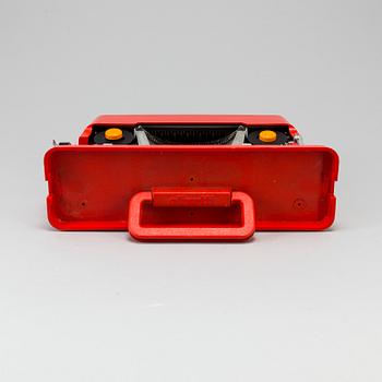 SKRIVMASKIN, "Valentine", Perry King samt Ettore Sottsass, Olivetti, formgiven 1968.