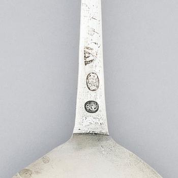 A Swedish 18th century silver spoon, marks of Albrecht Hoborg (1705-1747), Kristianstad, possibly 1734.