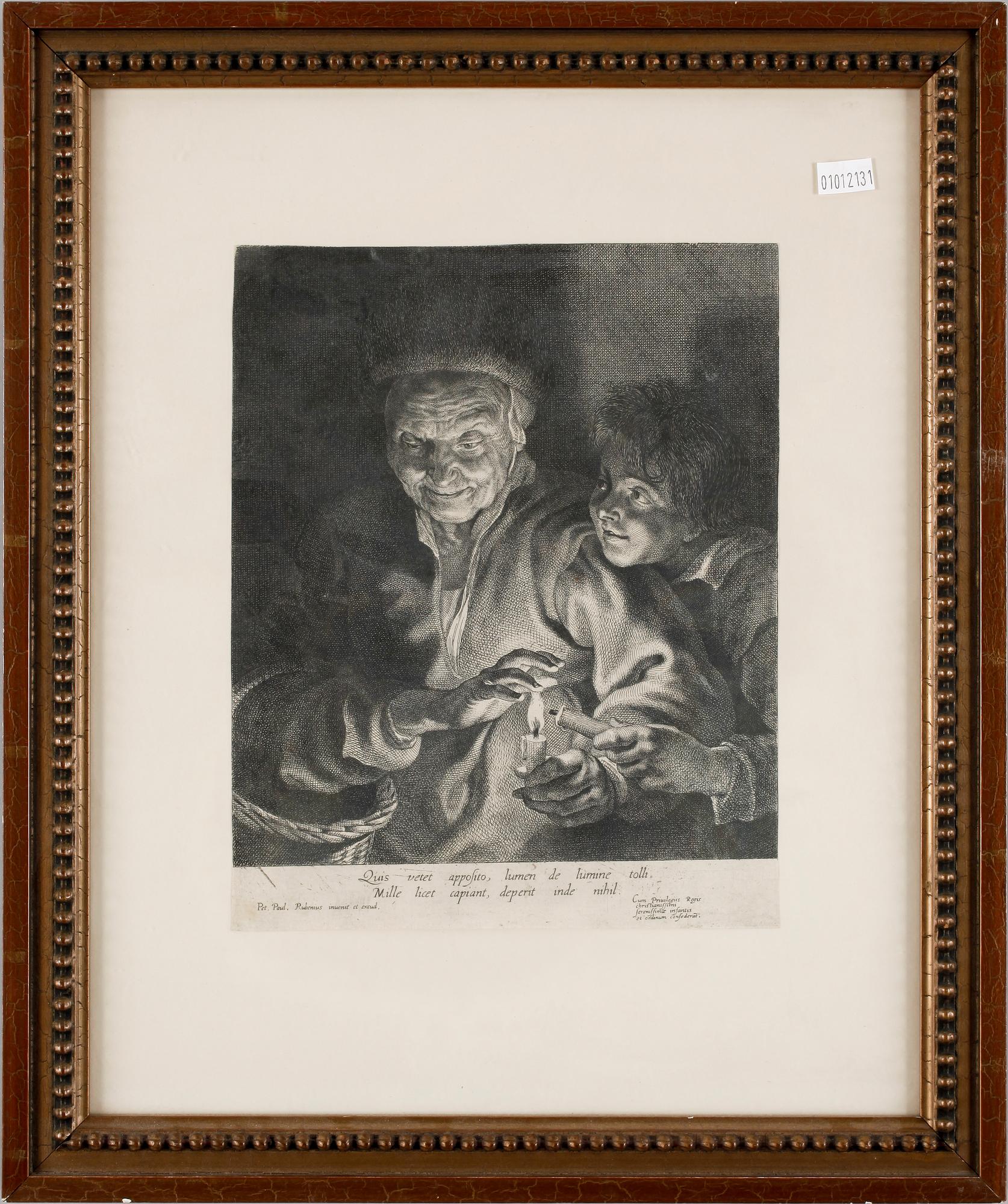 PETER PAUL RUBENS, efter, kopparstick.