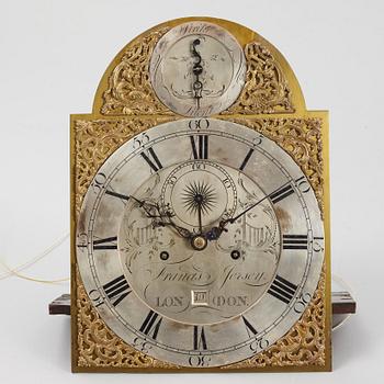 A Georgian longcase clock, around 1800, the dial signed Francis Jersey.